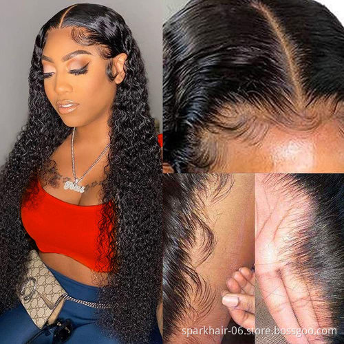 Top Quality Thin Skin Hd Lace Wig 13X6 Lace Front Human Hair Wigs 12A Grade Virgin Raw Indian One Donor Human Hair Hd Lace Wig
